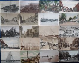 Postcards, Essex, a selection of approx. 55 cards, with RPs of Trinity Church Halstead, Swan Inn