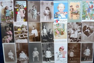 Postcards, Children approx. 130 cards to include Mabel Lucie Attwell, D. Tempest, M. Sowerby,