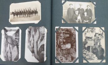 Postcards, Military, a mixed collection of over 300 mainly military cards in vintage album, inc.