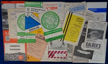 Football programmes, Scottish selection, 1950's/60's, approx. 40 programmes including league, cup,