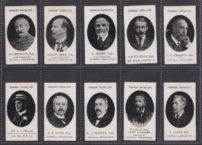 Cigarette cards, Taddy, Prominent Footballers (No Footnote), Football Officials (set, 15 cards) inc.