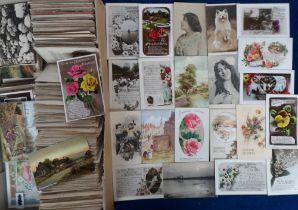 Postcards, a collection of approx. 1000 cards to comprise advertising card for bulb growers J.EW.