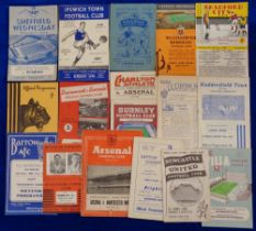 Football programmes, a collection of 40+ 1950's programmes inc. Sheffield Weds v Everton FAC 53/