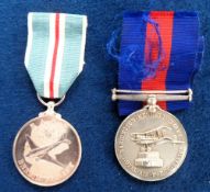 Militaria, 2 silver medals to comprise R.A.F. Halton Barrington Kennett Trophy with ribbon,