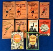 Football Annuals & booklets, selection, Answers Football Annuals 1931/2 (some wear), 32/3, 33/4,