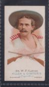 Cigarette card, USA, Rifle Shooters, Allen & Ginter, The World's Champions, type card, rifle