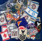 Militaria, approx 150 Canada/USA cloth badges, mostly military but to include some others. Army