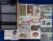 Postcards, Greetings, approx. 300 cards, New Year, Valentines, Easter, Birthday, Thanksgiving,