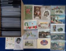 Postcards, Greetings, approx. 300 cards, New Year, Valentines, Easter, Birthday, Thanksgiving,