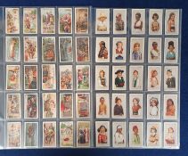 Cigarette cards, Franklyn Davy & Co, 4 sets, Children of All Nations, (50 cards), Historic Events (