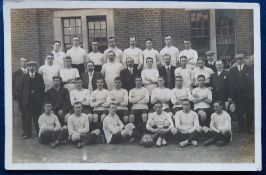 Postcard, Football, Fulham RP, Team Squad, 1907-08 (some toning to reverse, gd)