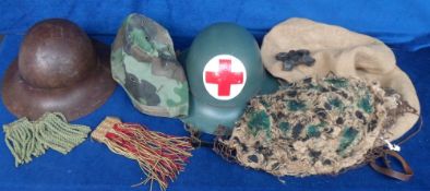 Militaria, 2 WW2 steel helmets, to comprise 1941 dated SFP (Street Fire Party) complete with liner