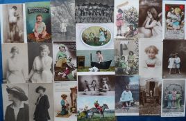 Postcards, Photographic Types, Ladies and Children approx. 95 cards featuring bathing hut, baths,