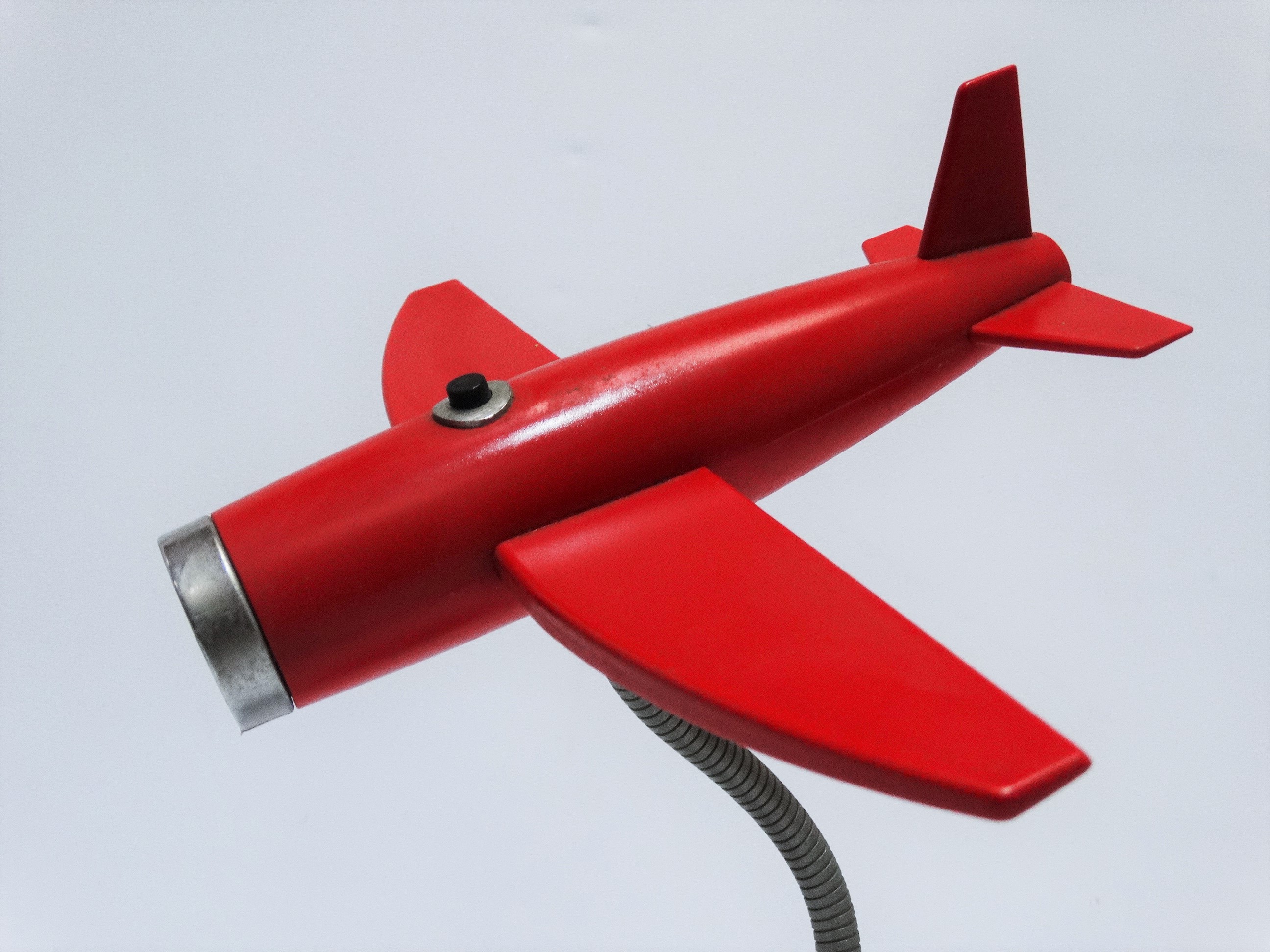 A 20th century desk lamp - modelled as a jet aircraft, height 32cm. - Image 2 of 2