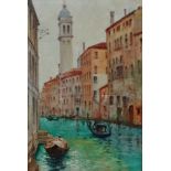 HARRY FOSTER NEWEY (Bitish 1858-1933), A Venetian Back Water, oil on board, signed lower right,