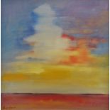 DAVID GAINFORD 20th/21st Century British Seascape Evening Light I Oil on canvas Signed lower left
