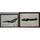 Keith BROOMFIELD British 20th Century Lancaster of 617 Squadron Lithograph Signed by former WWII