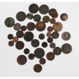 A quantity of Georgian and Victorian coinage - including cartwheel pennies.