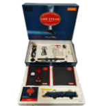 Hornby 00 live steam train set - boxed, Mallard 4-6-2 with controllers and oval track.