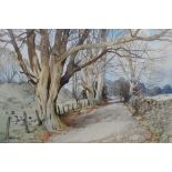 E. JEFFERY (British 20th century), The Road to Clappersgate, Watercolour, Signed lower right, titled