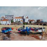 JANE DELANEY Harbour Beach, St Ives, Cornwall 2017 Print Mounted Picture size 25.5 x 35cm Overall