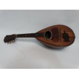 Francisco Donadoni, Napoli mandolin - with tortoiseshell and mother of pearl decoration, length