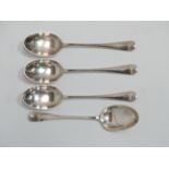 A set of four silver serving spoons - Sheffield 1922, sponsor's mark for Joseph Rodgers & Sons,