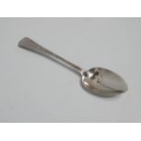 A silver tablespoon - Exeter 1817, sponsor's mark for George Ferris, decorated with bright cut