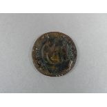 An Isle of Man 1d coin 1733.