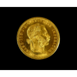 An Austrian Franz Joseph one Ducat gold coin dated 1915, laureate portrait reverse, arms within