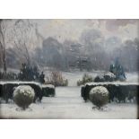 MAURICE FREDERICK CODNER (1888-1958) Winter Landscape Oil on board Signed lower left Indistinctly