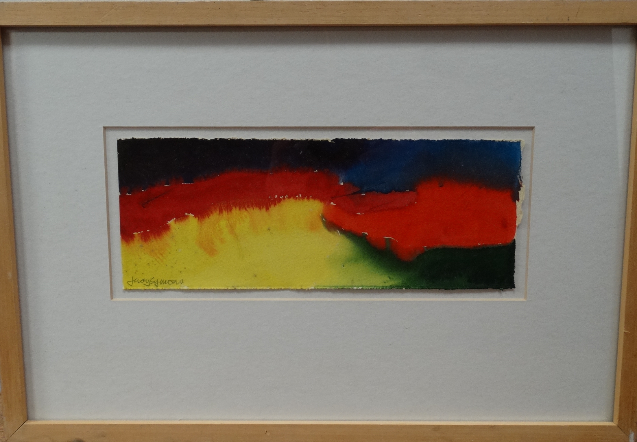 Judy SYMONS (British 20th/21st Century), Abstract, Watercolour, Signed lower left, Framed and - Image 2 of 3