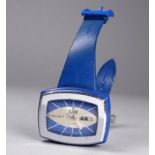 A rare Claro Sport Star gentlemans wristwatch - the blue and silver dial with baton numerals and