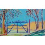 David GOODMAN (British b. 1954), Garden Gate, Pastel on coloured paper, Signed, titled and dated '07