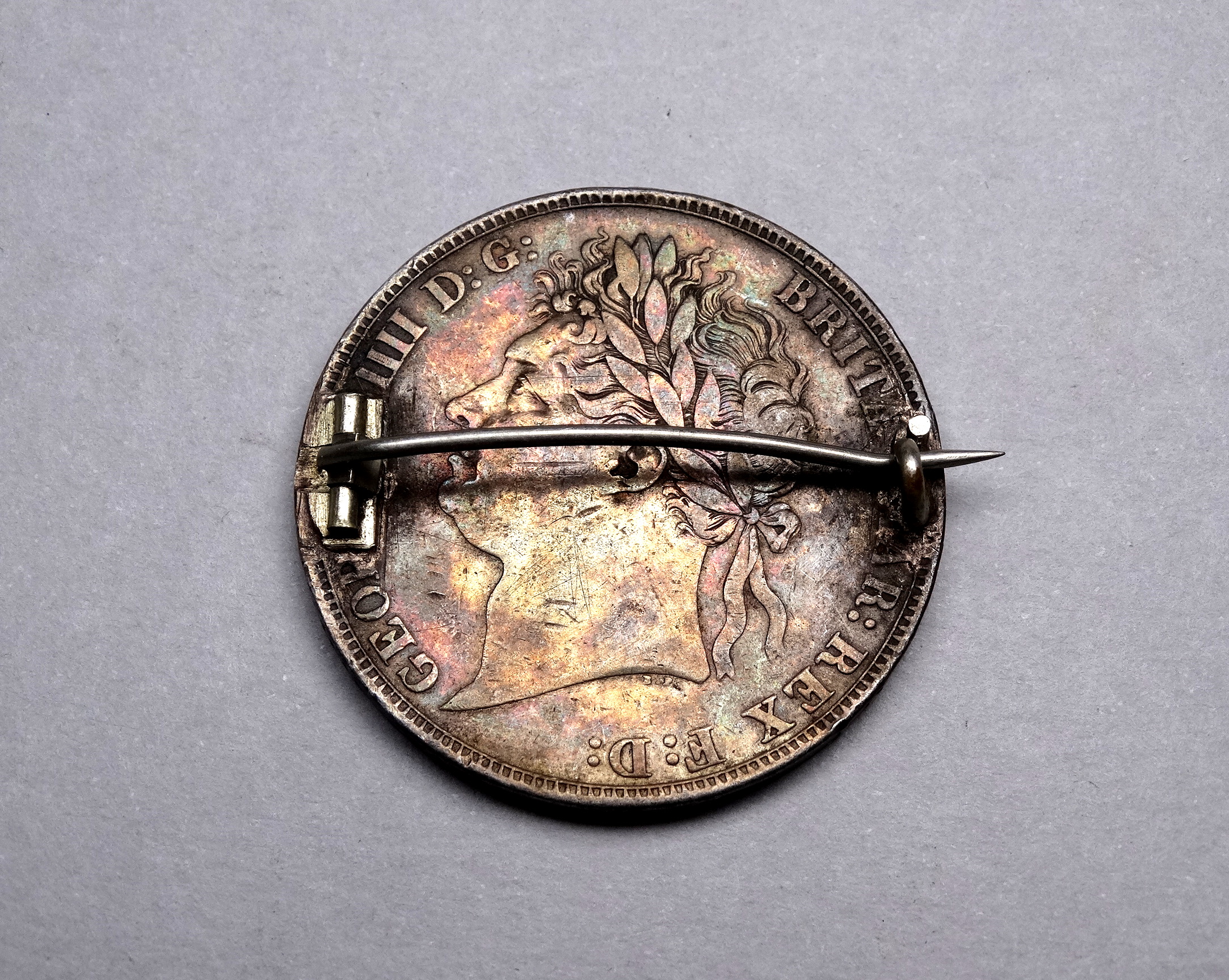 A William IV 5 shilling coin 1821. - Bild 2 aus 3