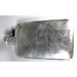 A silver hip flask - Birmingham 1916, height 16.5cm, weight 167g.