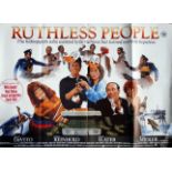 An original UK Quad film poster - 'Ruthless People', 764 x 1014mm.