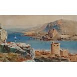 Thomas HART (British 1830-1916), Cromwell & Charles Castles - Tresco, Watercolour, Signed lower