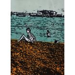 Rosa OSBORNE (British 20th/21st Century), Palace Pier Brighton, Screen print, Signed and dated