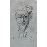 SVEN BERLIN (1911-1999) Self portrait Pencil on paper Signed lower left and dated October 1963 lower