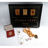 1988 Olympic material - Seoul, including buttons, pins and a framed group, (qty)