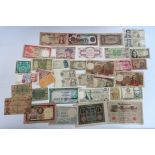 A quantity of bank notes.