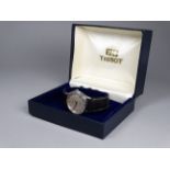 A Seastar gentlemans Tissot quartz wristwatch - steel case with silvered dial set out in batons with