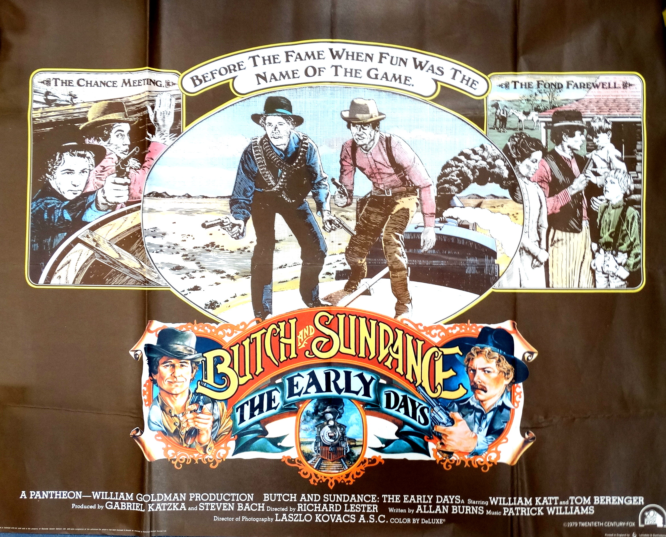 An original UK Quad film poster - 'Butch and Sundance The Early Days', 764 x 1014mm.