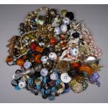 A large quantity of costume jewellery - and a small collection of buttons.