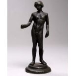 After the antique, a 19th century casting of Idolinia, height 10cm.