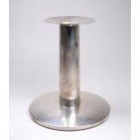 A contemporary silver candlestick - London 2003, of plain circular columnar form, height 12cm.