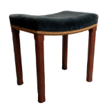 A Queen Elizabeth II coronation stool - to a design by Sir Edwin Lutyens stamped and dated