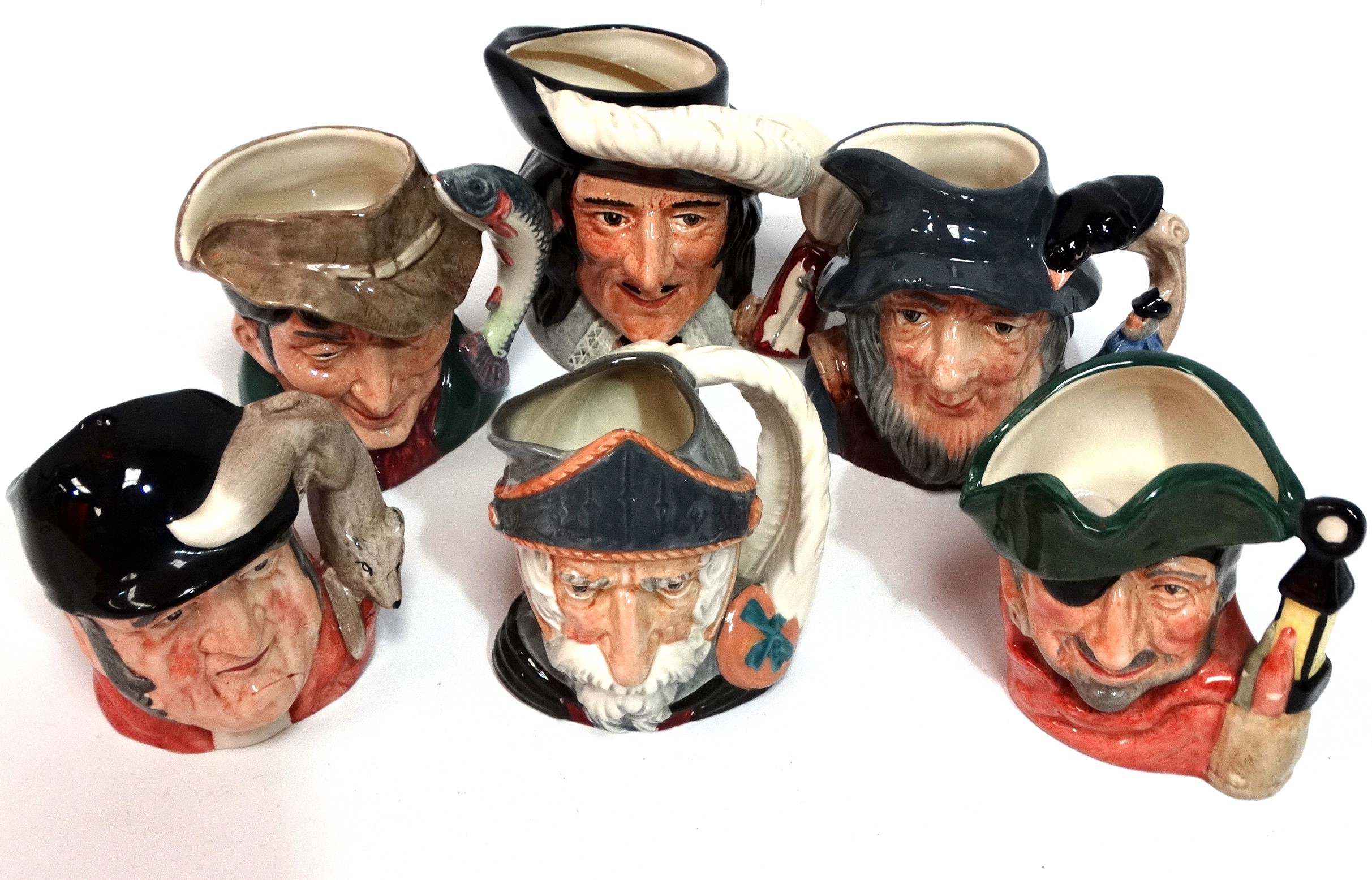 A small Royal Doulton character jug - The Smuggler, height 10cm, together with Gone Away, The