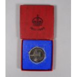 A George V Silver Jubilee medallion - boxed.